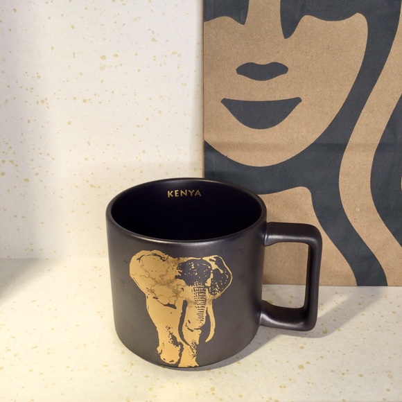 2016 Starbucks Kenya Black Coffee
Mug Cup With Gold Elephant 14 fl oz
EUC - Picture 1 of 8